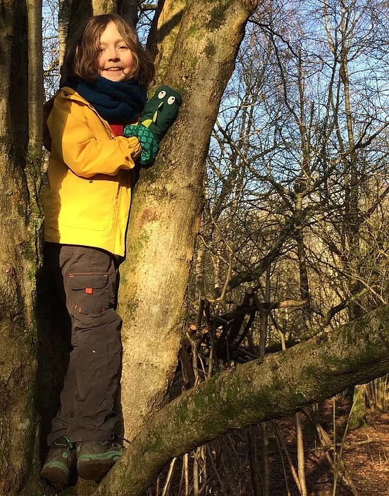 girl in tree